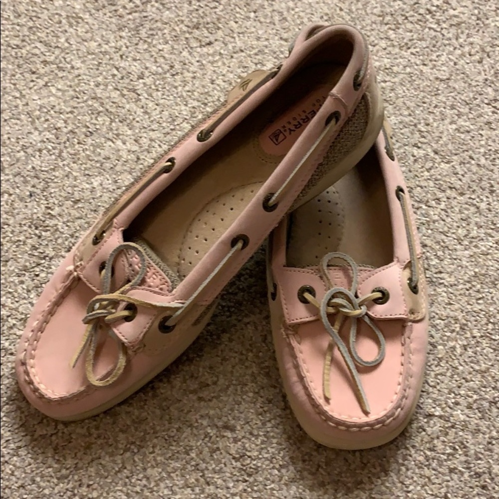 Pink and Brown Sherry Topsiders